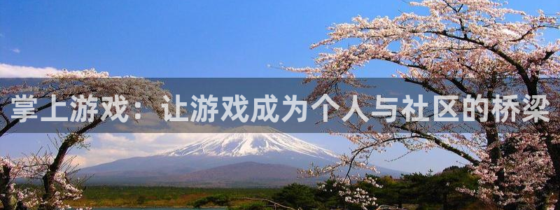 沐鸣277 77注册：掌上游戏：让游戏成为个人与社区的桥梁